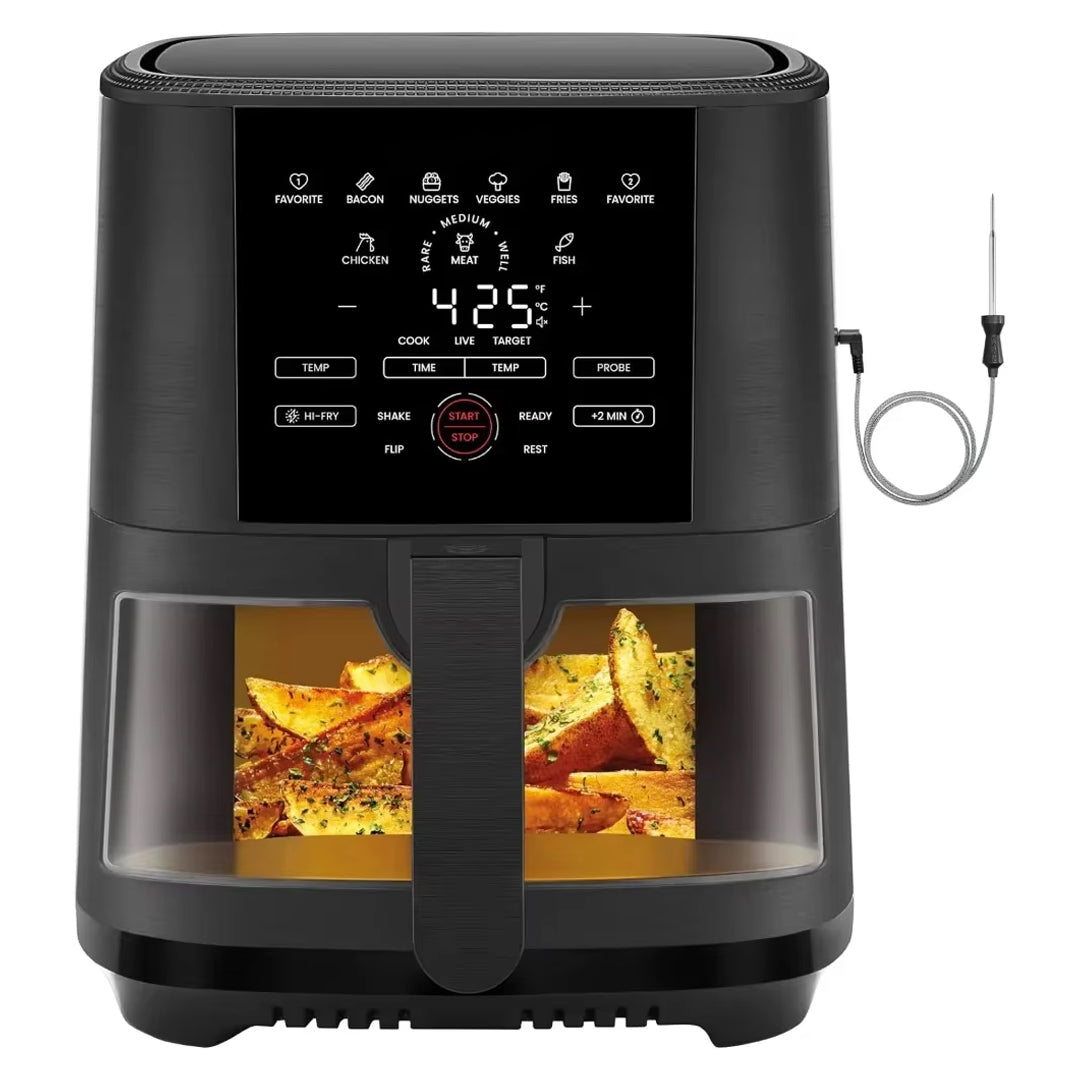 8 Qt Air Fryer with Probe & 8 Presets