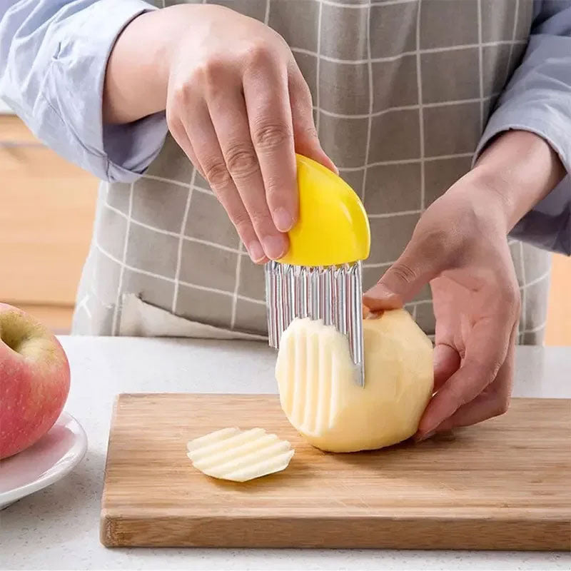 Wrinkled Vegetables Wave Slicer - Unique Cutting Tool