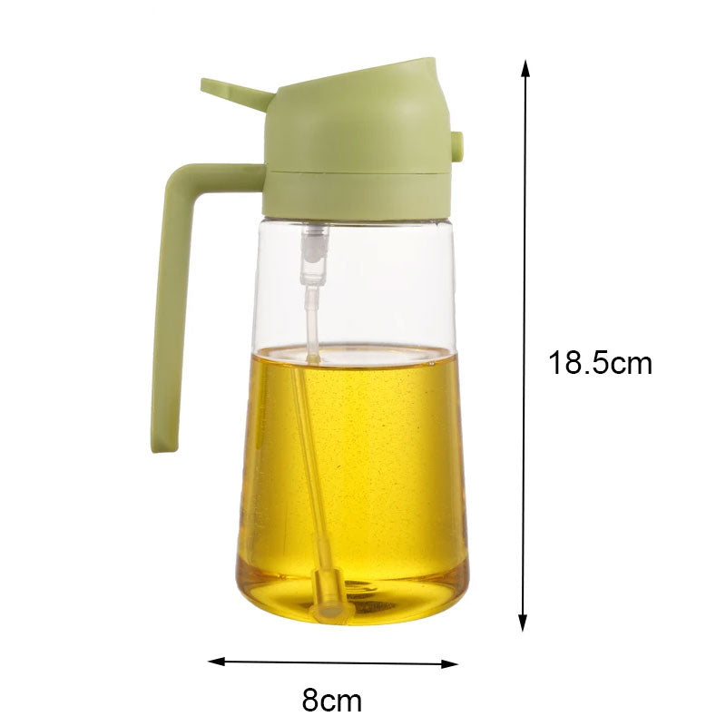 2-in-1 Plastic Spray Oil Dispenser for Kitchen