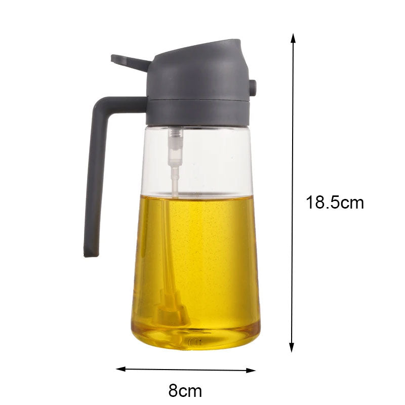 2-in-1 Plastic Spray Oil Dispenser for Kitchen