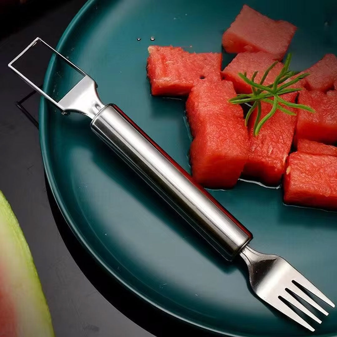 2 In 1 Stainless Steel New Watermelon Slicer Fork