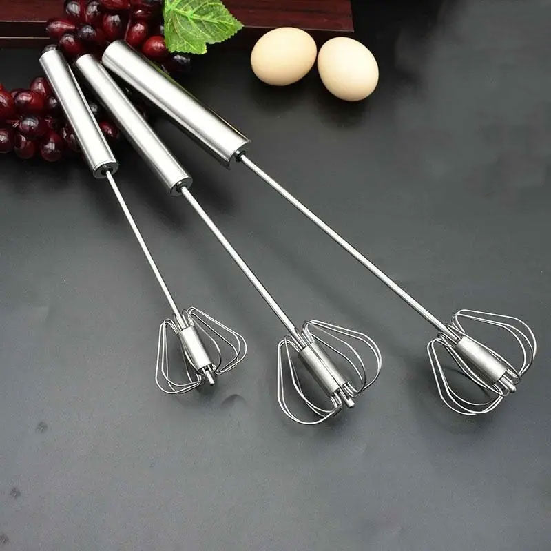 Semi-automatic Stainless Steel Egg Beater