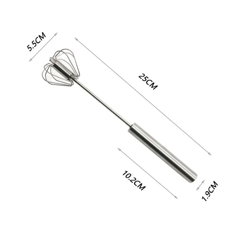 Semi-automatic Stainless Steel Egg Beater