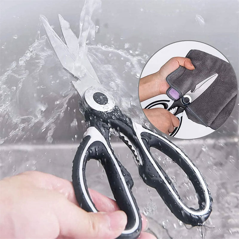 Multifunctional Stainless Steel Kitchen Scissors - For Chicken, Duck Bones & More