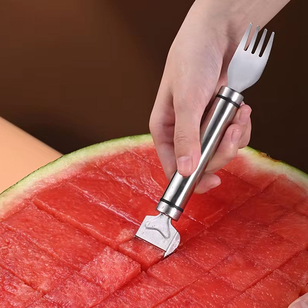 2 In 1 Stainless Steel New Watermelon Slicer Fork