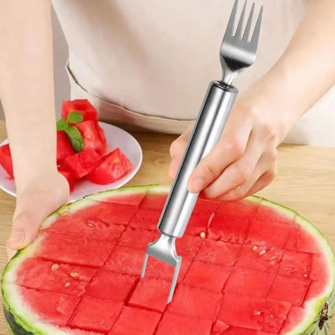 2 In 1 Stainless Steel New Watermelon Slicer Fork