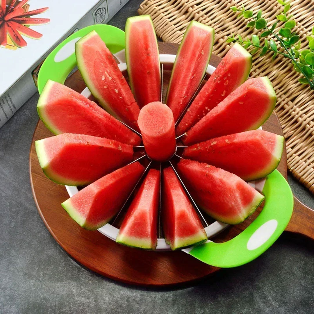 Stainless Steel Watermelon Slicer - Quick and Easy Fruit Cutter