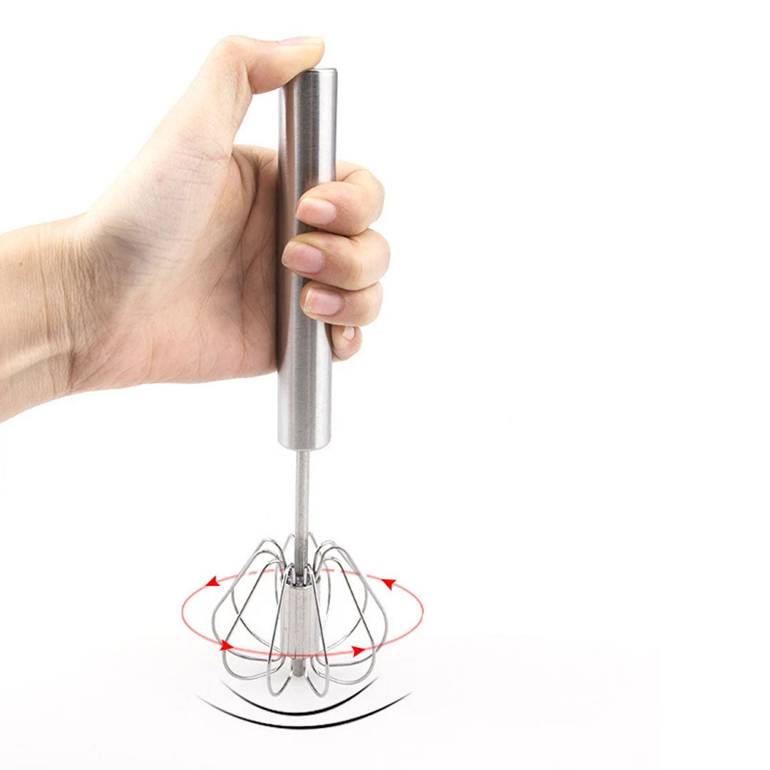 Semi-automatic Stainless Steel Egg Beater