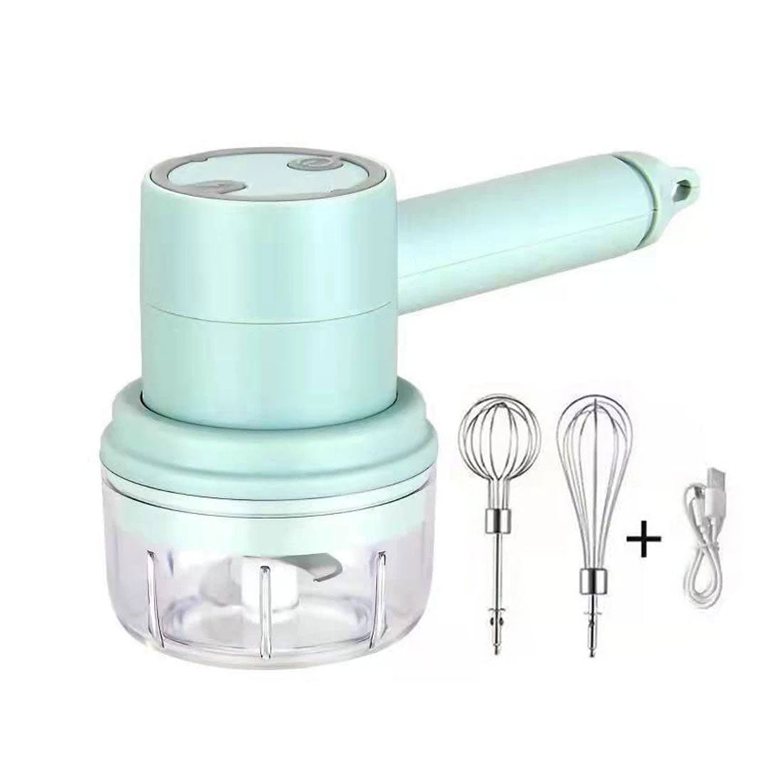 Portable Electric Food Processor and Mixer Set