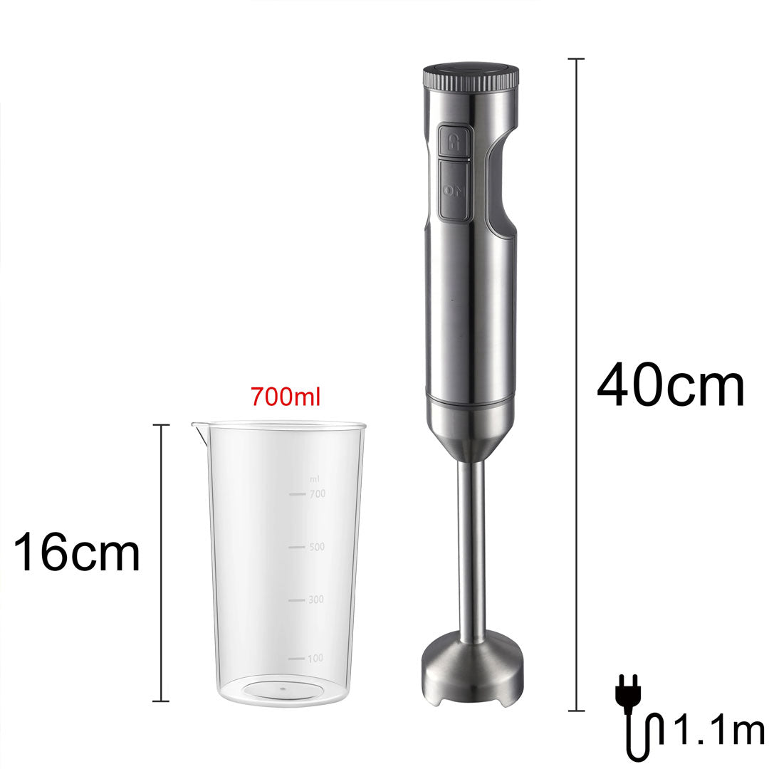 Hand Immersion Blender 4-in-1 Power Stick Mixer