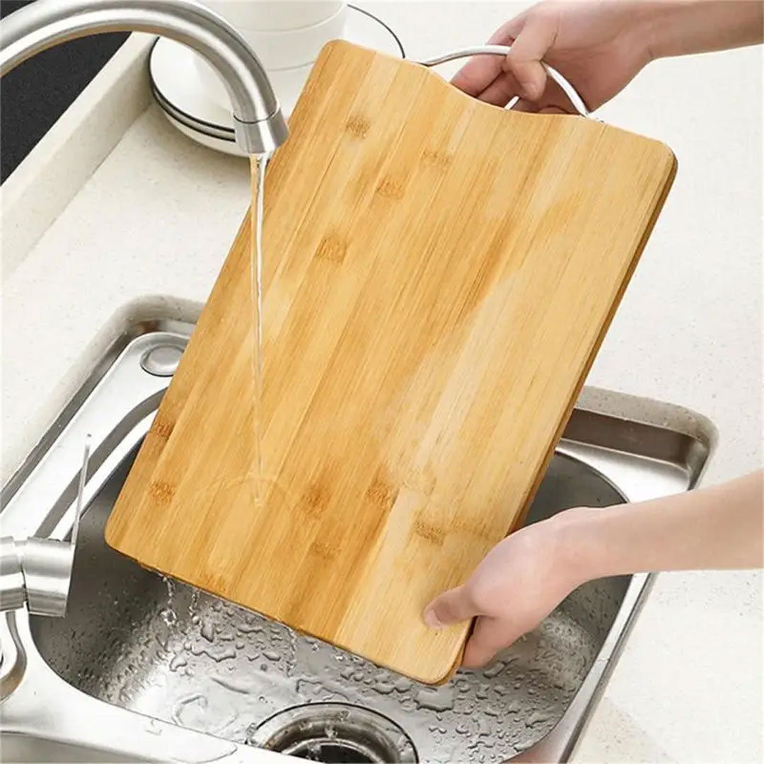 Reversible Bamboo Cutting Board Set