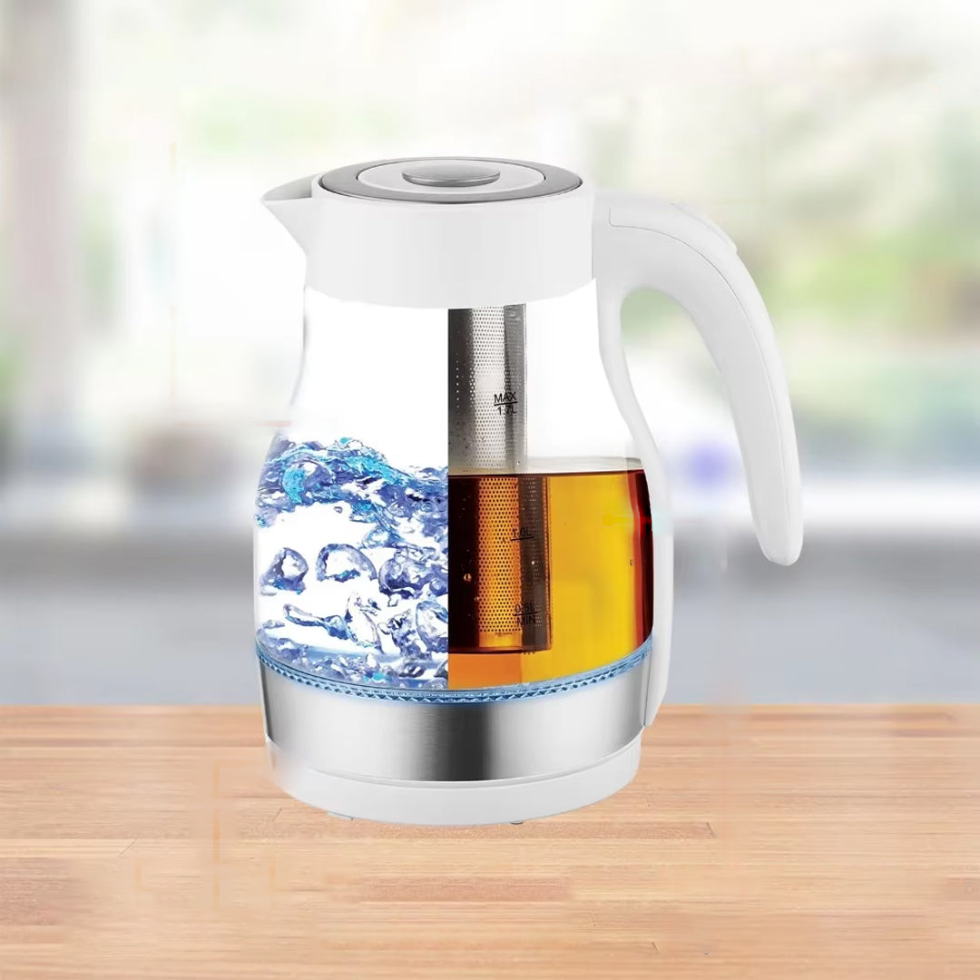 Fast Boil Cordless Glass Kettle Infuser