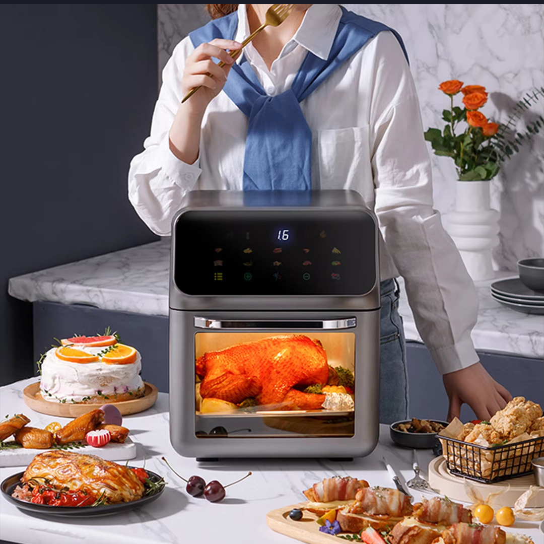 Smart Convection Air Fryer with 360° Window