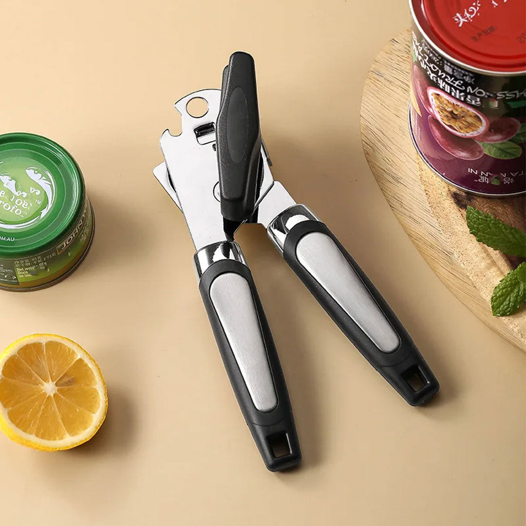 Professional Tin Can Opener - Stainless Steel Kitchen Gadget