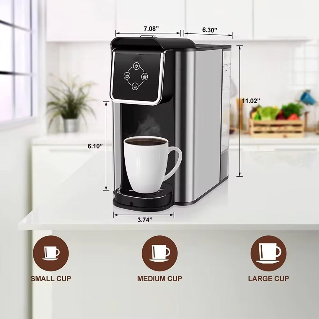 3-in-1 Single Serve Coffee Maker Instant Brewer 120V 1150W