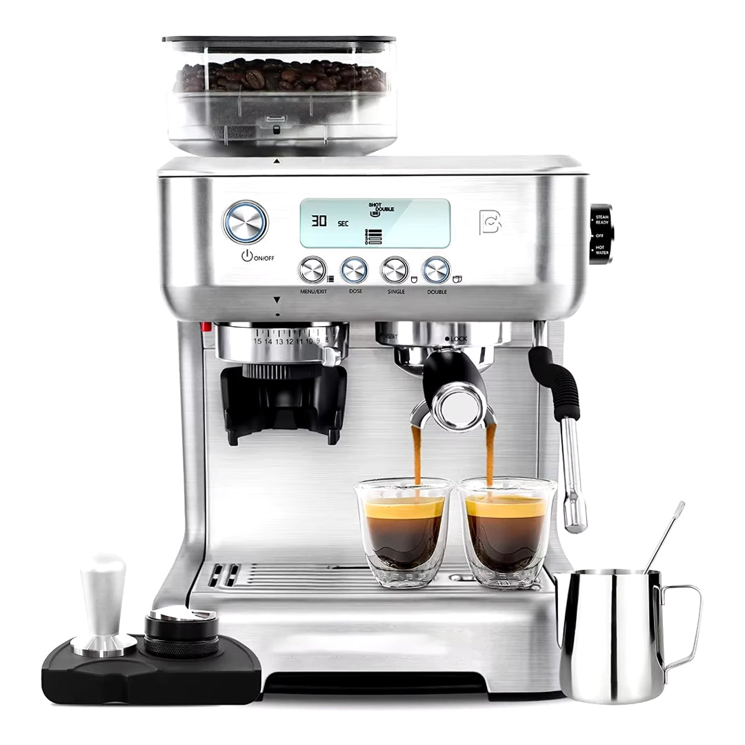 Barista-Grade Espresso Machine with Grinder