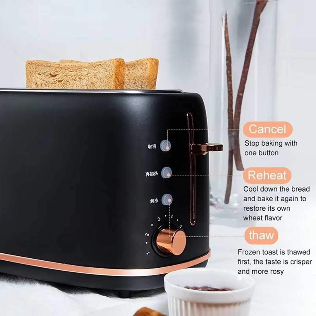 Automatic 2-Slice Electric Breakfast Sandwich Toaster