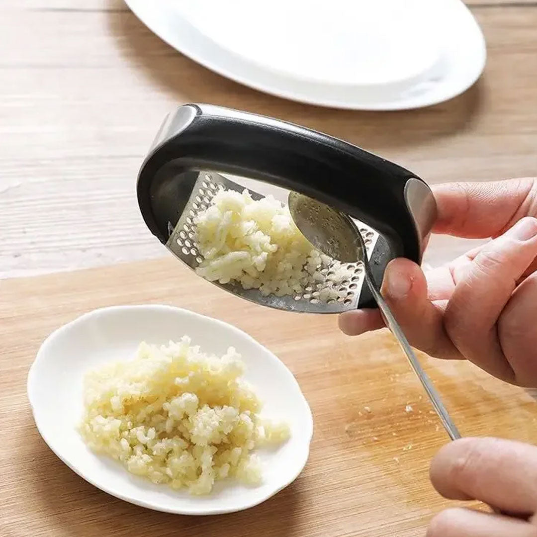 Upgraded Stainless Steel Garlic Press - Efficient Squeezer