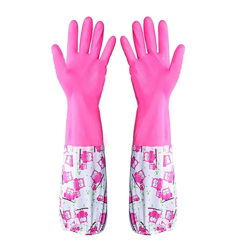 Waterproof & Warm Rubber Kitchen Gloves