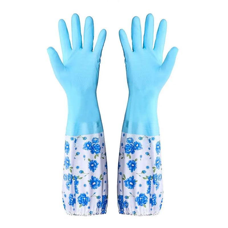 Waterproof & Warm Rubber Kitchen Gloves