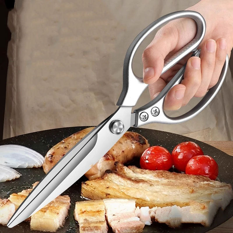 Extended Stainless Steel Kitchen Scissors Multi functional Shears