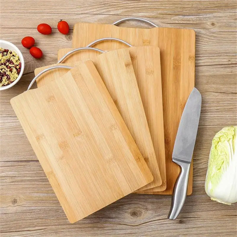 Reversible Bamboo Cutting Board Set