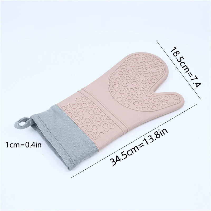 Insulated Single Silicone Oven Glove - Heat Resistant