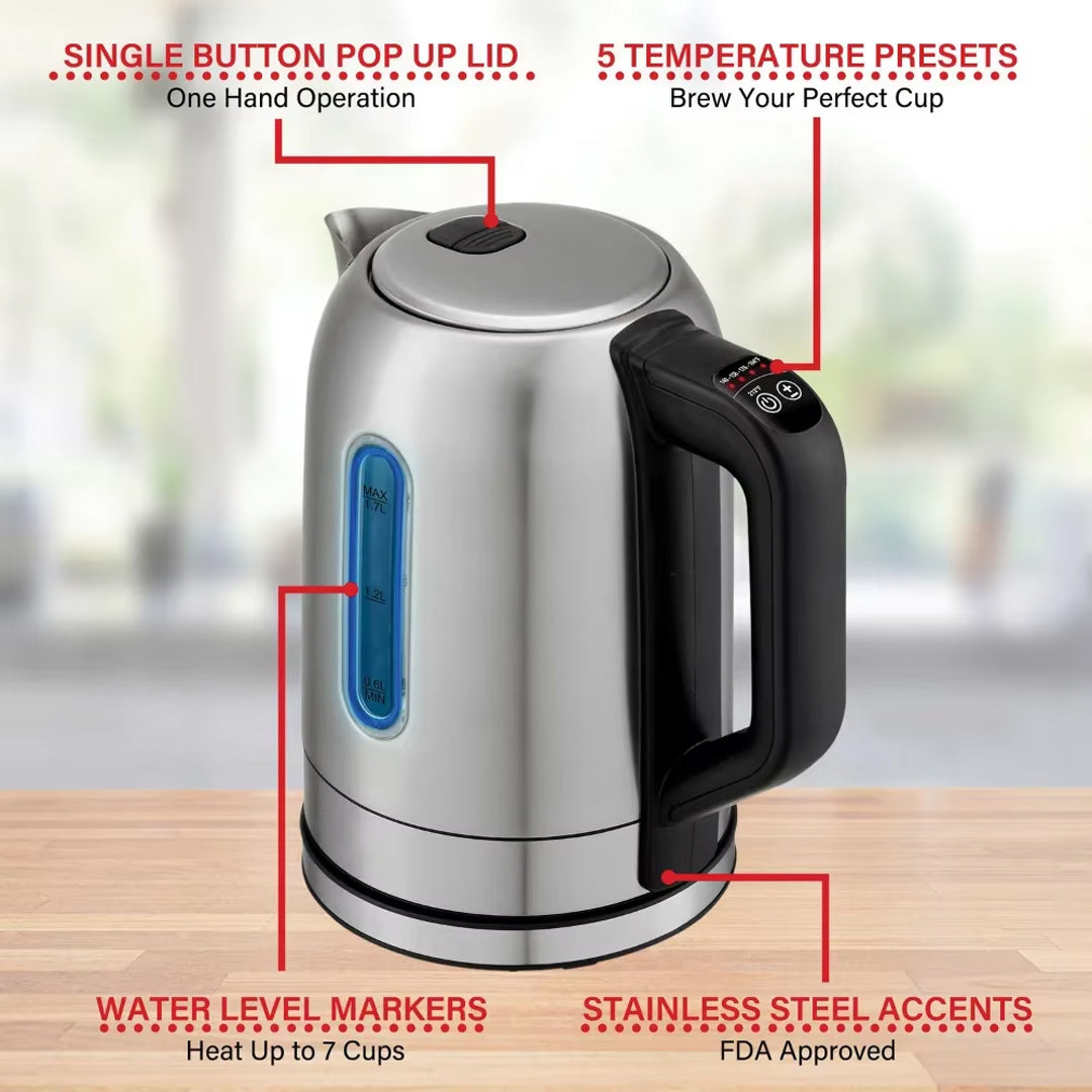 Brentwood 1.7L Stainless Steel Kettle