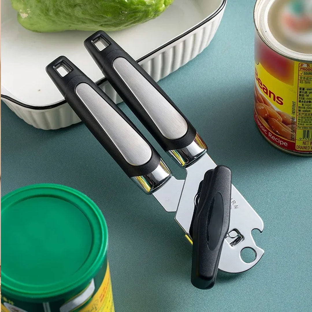 Professional Tin Can Opener - Stainless Steel Kitchen Gadget