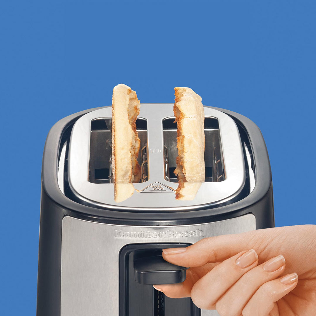 2-Slice Stainless Steel Bagel Defrost Toaster