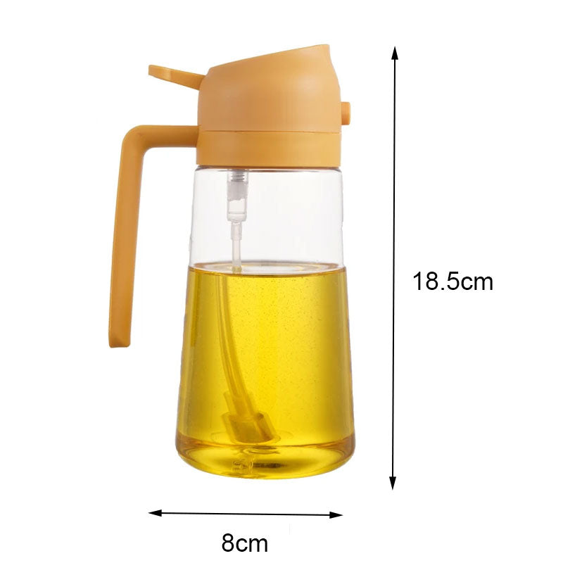 2-in-1 Plastic Spray Oil Dispenser for Kitchen