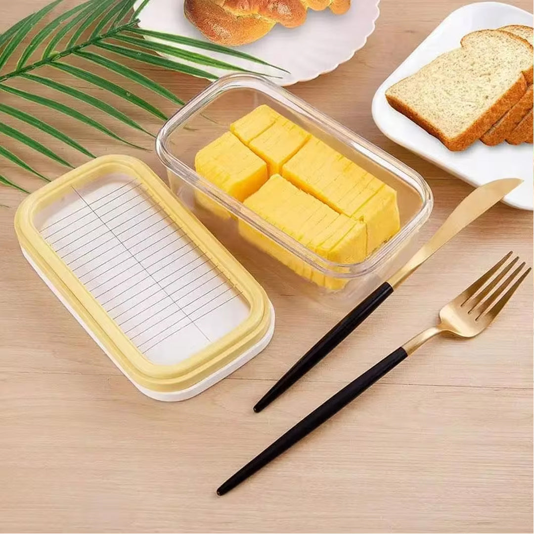 Stainless Steel and ABS Butter Cheese Cutter Box with Slicer and Grater