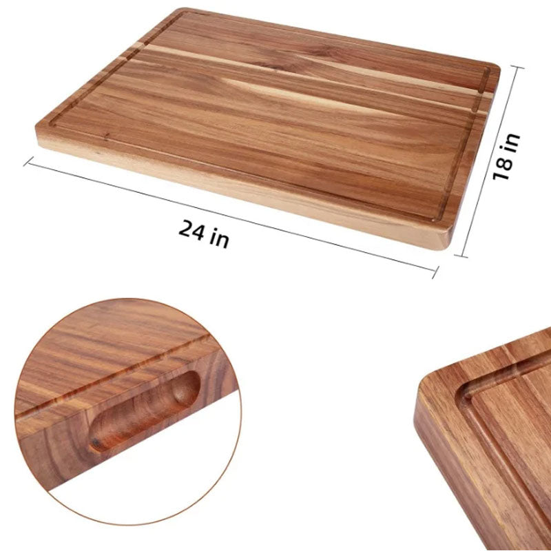 24x18 Acacia Wood Cutting Board