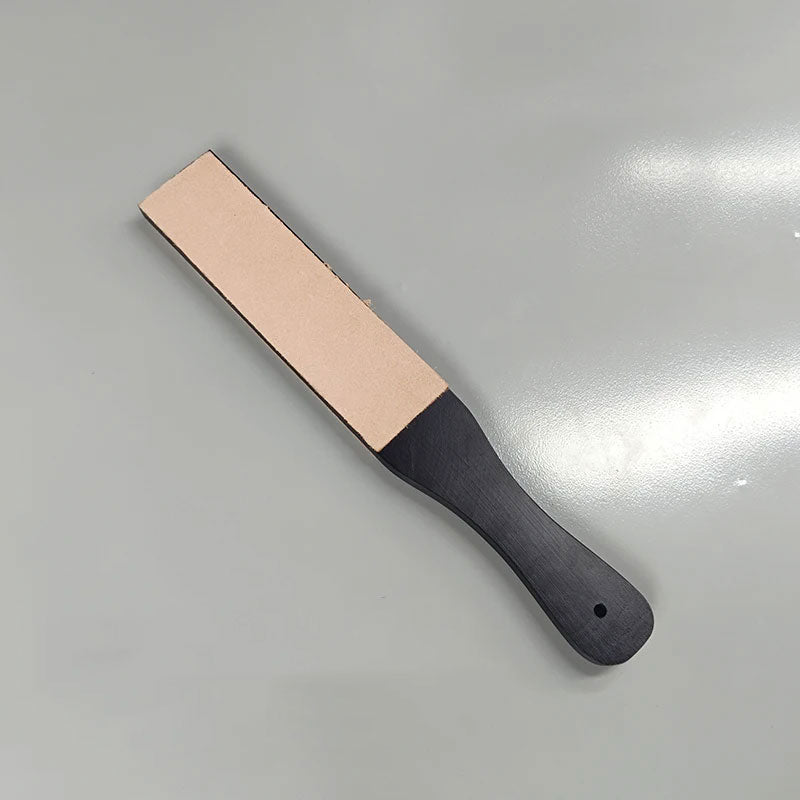 Double Side Leather Strop Knife Sharpening Kit with Polishing Compound