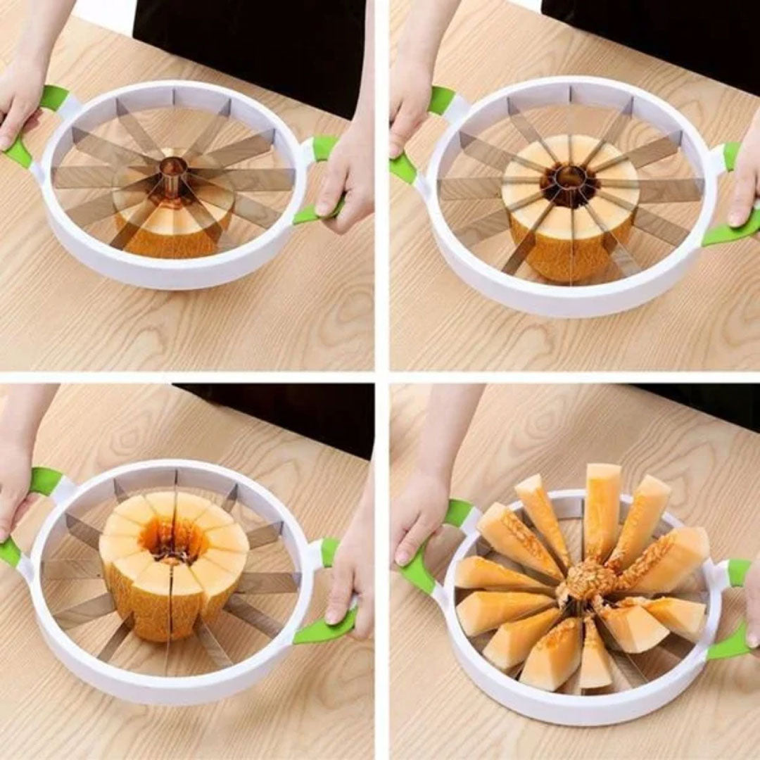 Stainless Steel Watermelon Slicer - Quick and Easy Fruit Cutter