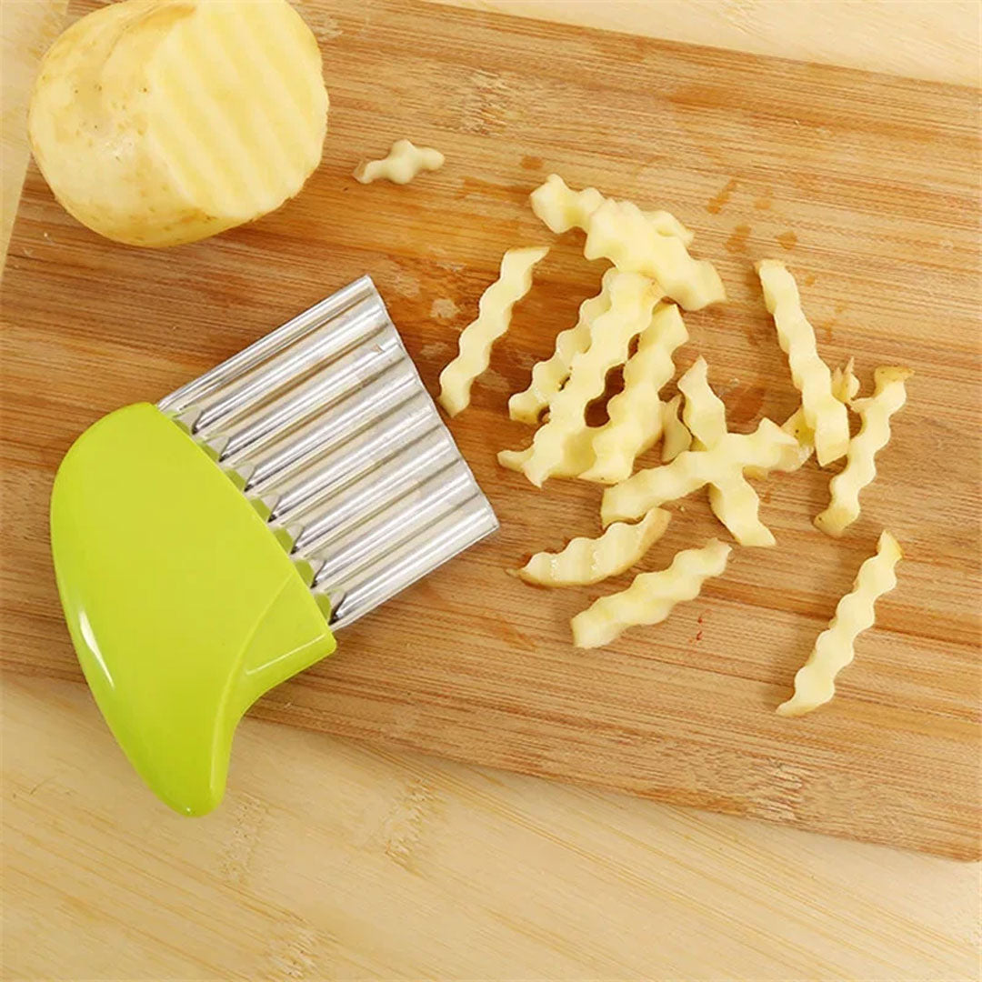 Wrinkled Vegetables Wave Slicer - Unique Cutting Tool