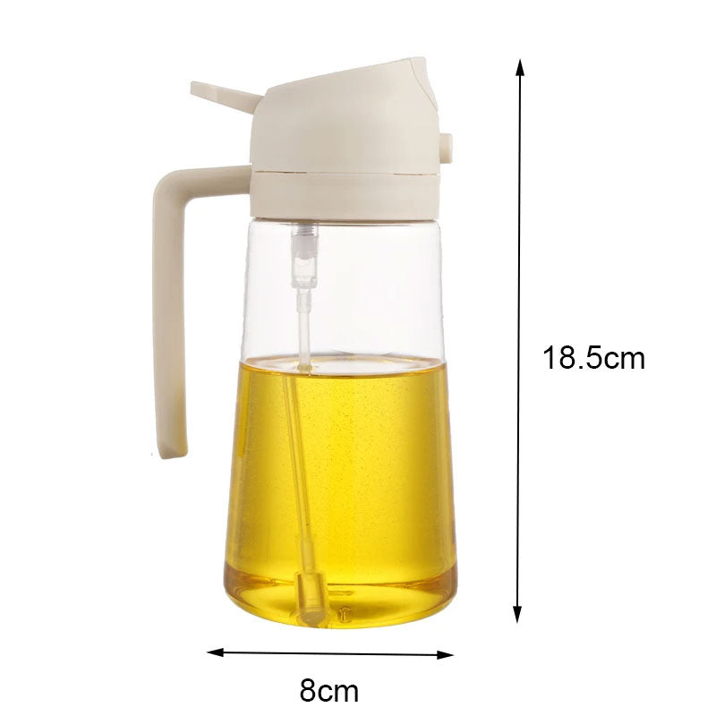 2-in-1 Plastic Spray Oil Dispenser for Kitchen