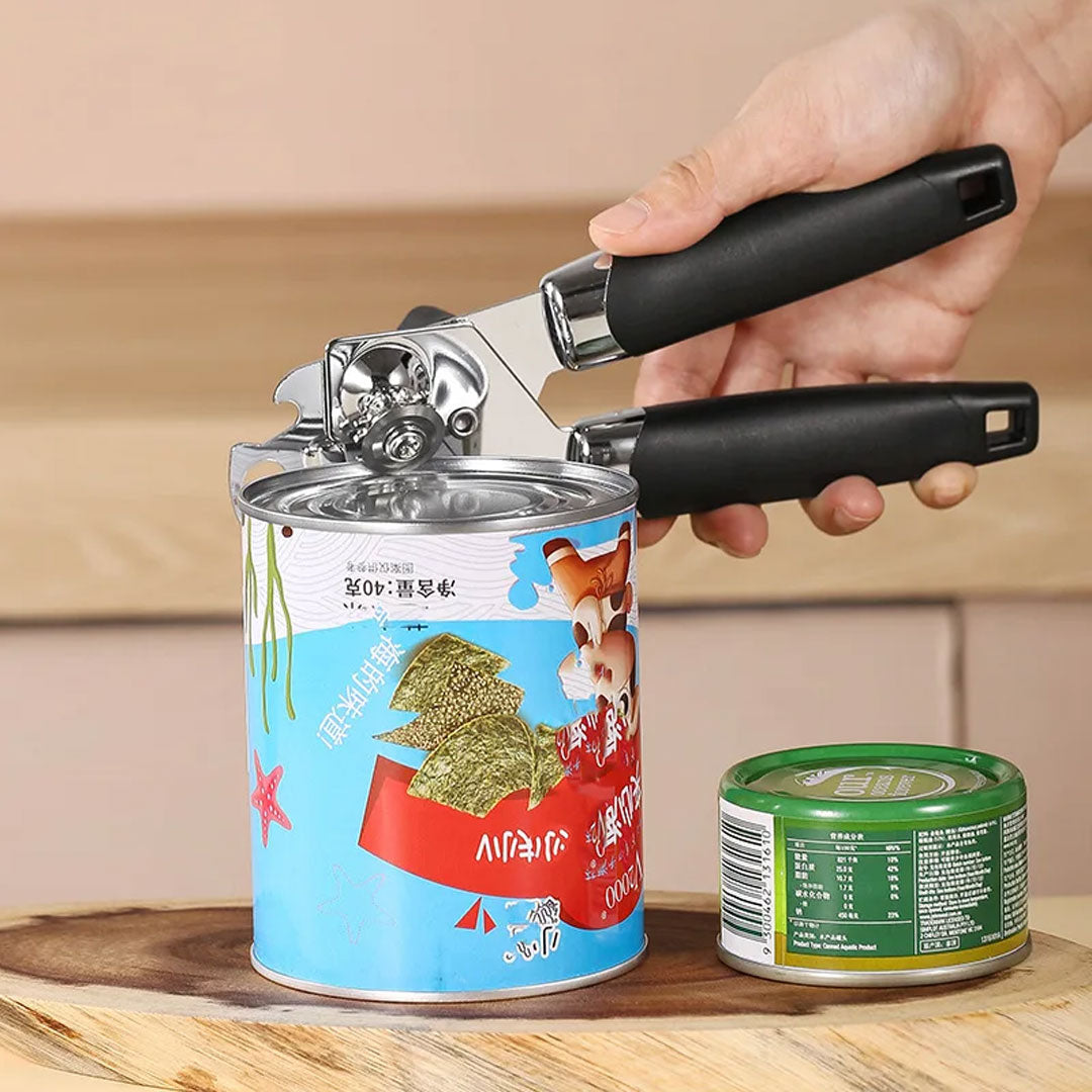 Professional Tin Can Opener - Stainless Steel Kitchen Gadget