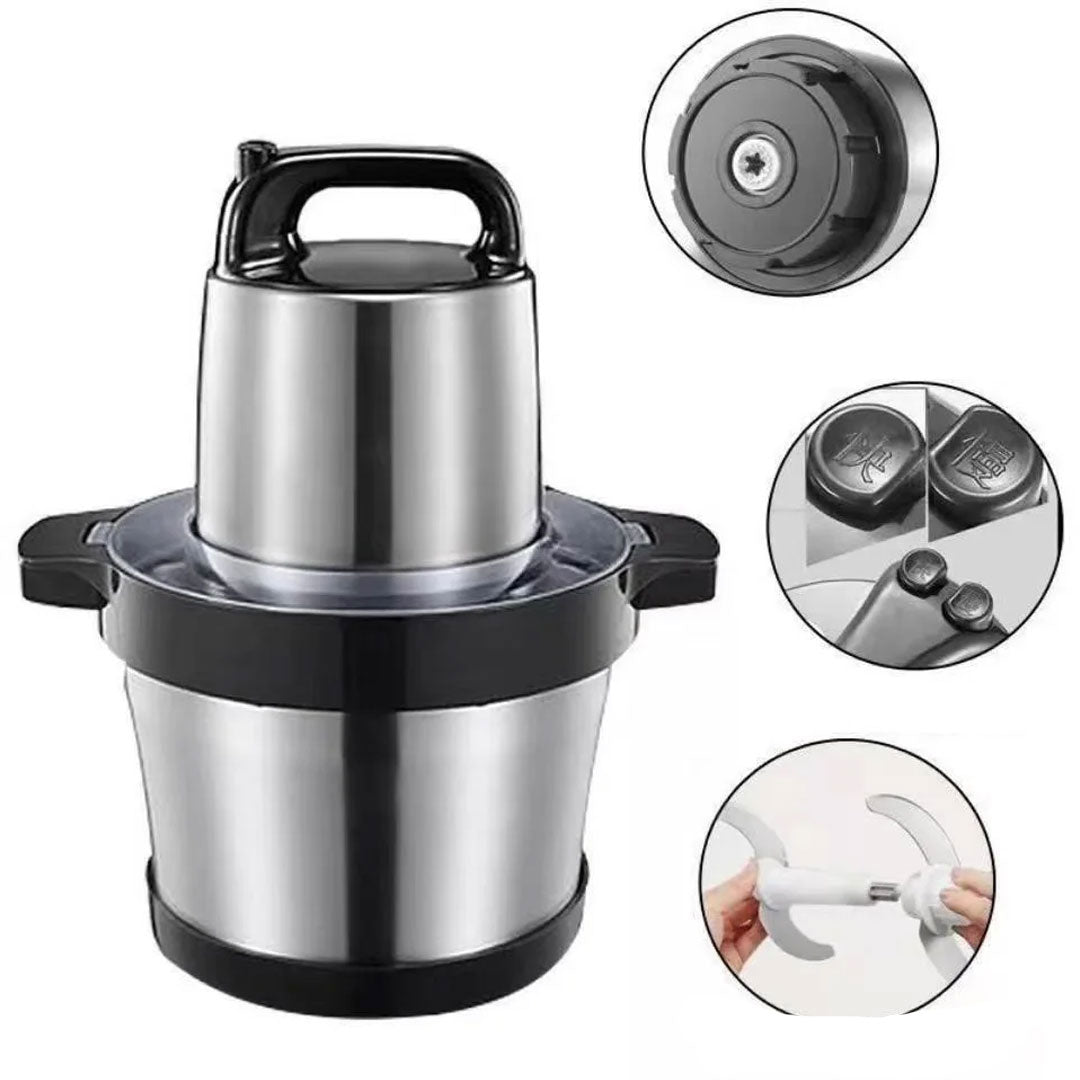 3-Gear Electric Meat Grinder & Vegetable Chopper