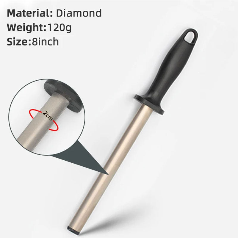 Diamond Knife Sharpener Rod Stick for Home