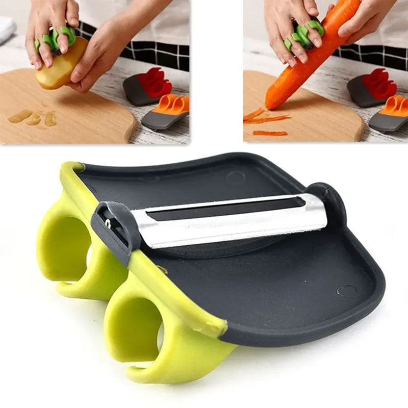 Double Finger Stainless Steel Quick Vegetable & Fruit Peeler