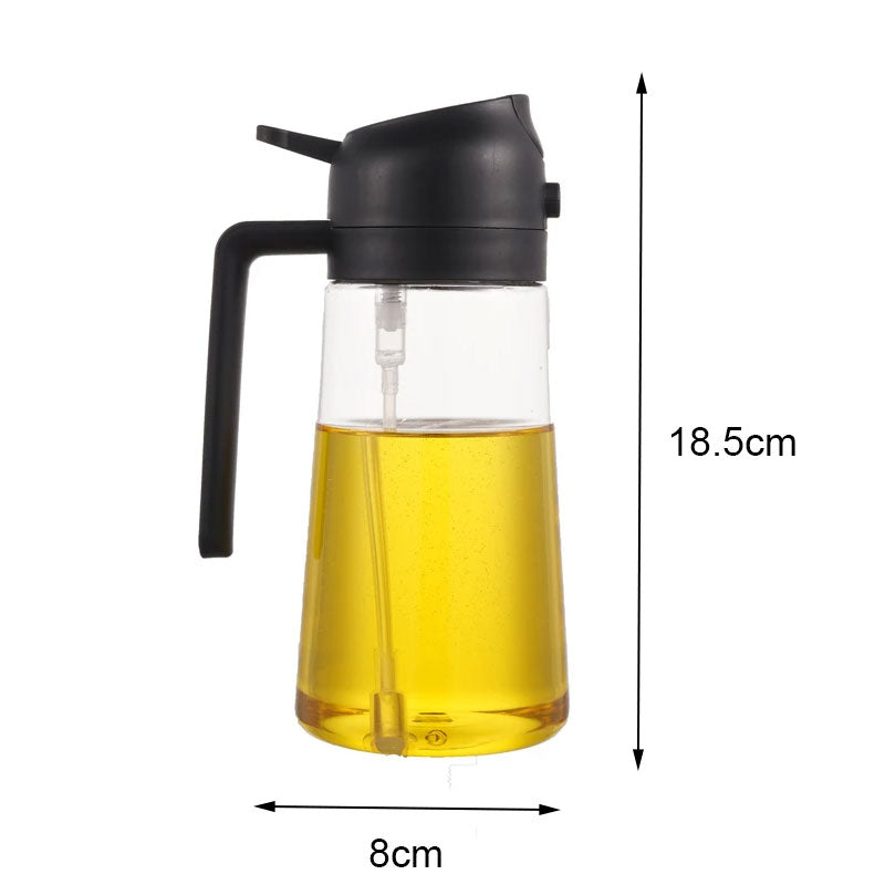 2-in-1 Plastic Spray Oil Dispenser for Kitchen