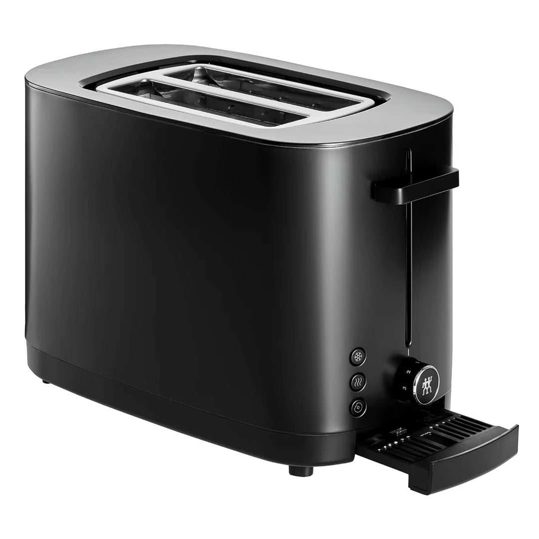 Black 2-Slice Extra Wide Slots Toaster