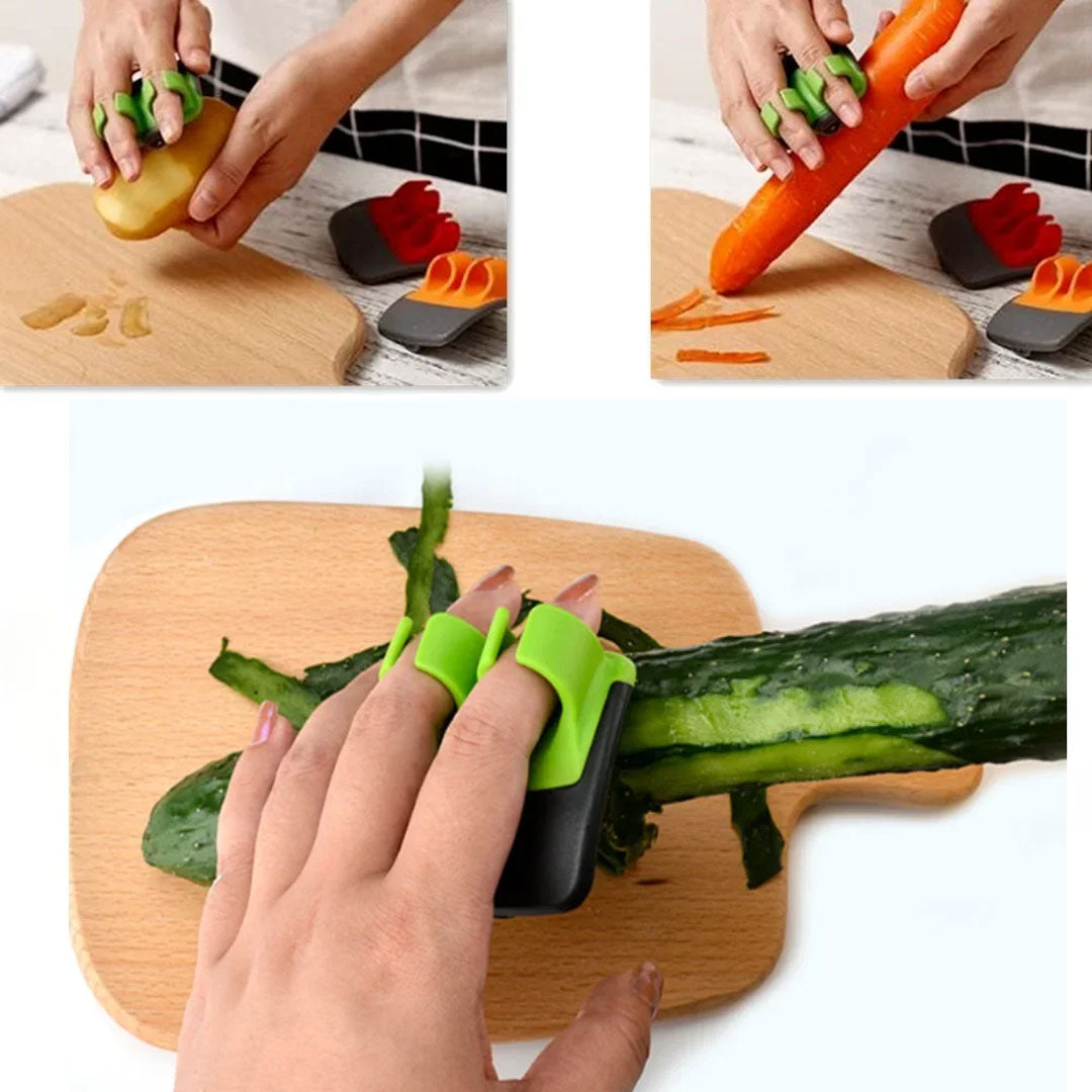 Double Finger Stainless Steel Quick Vegetable & Fruit Peeler