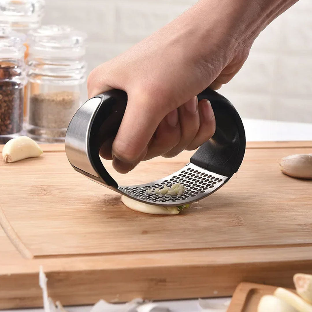 Upgraded Stainless Steel Garlic Press - Efficient Squeezer