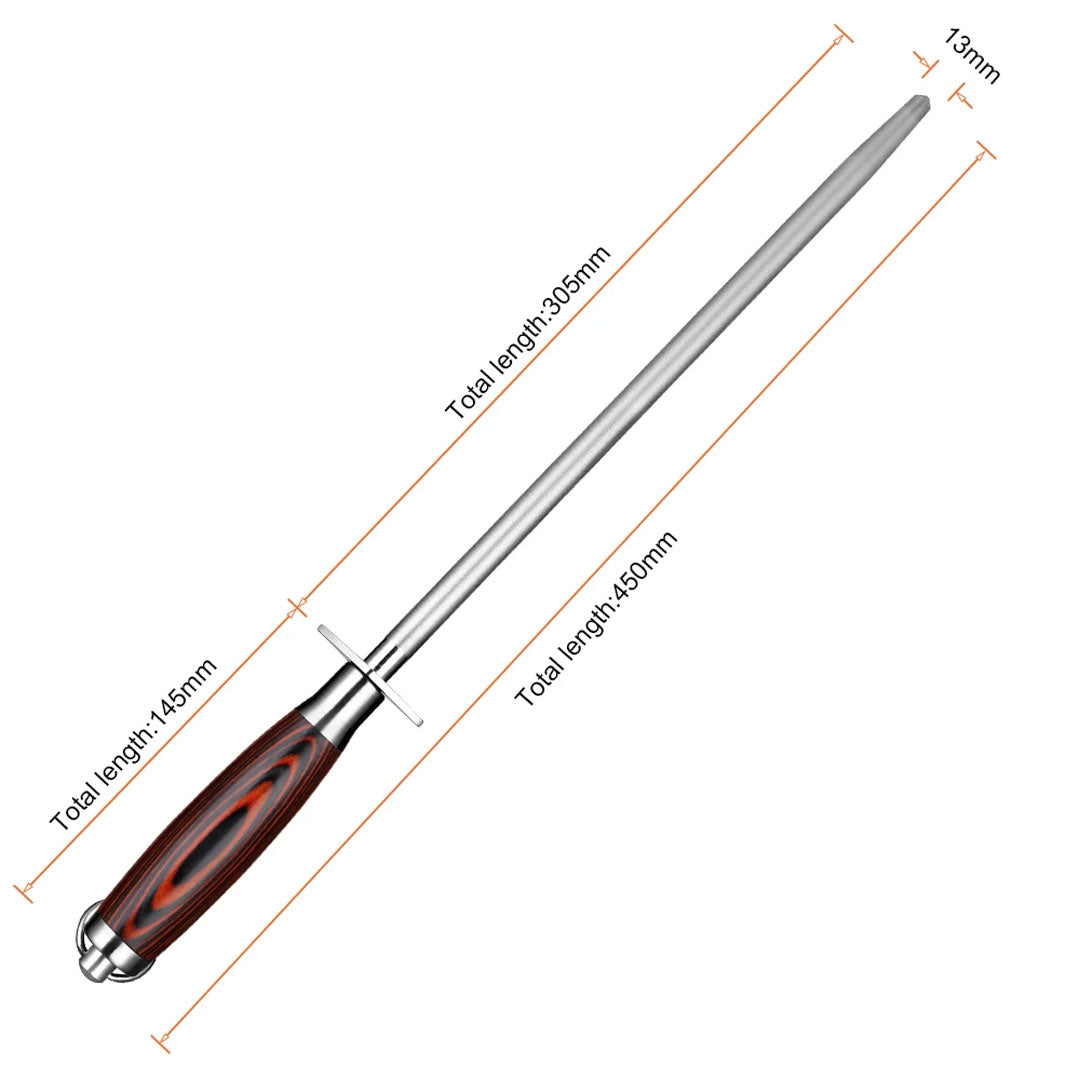 Kitchen Knives Maintenance Fast Sharpener with 8 Inch Rod