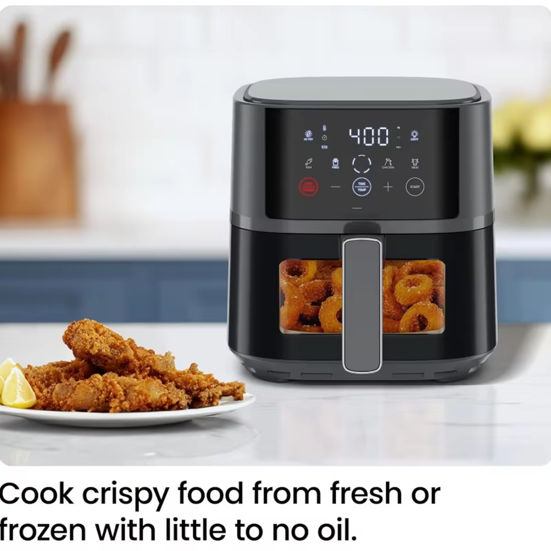 8 Qt Air Fryer with Probe & 8 Presets