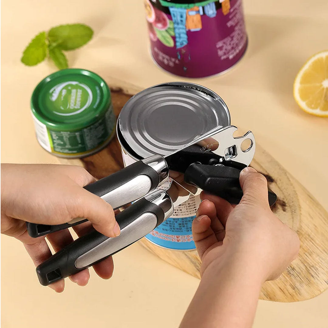 Professional Tin Can Opener - Stainless Steel Kitchen Gadget