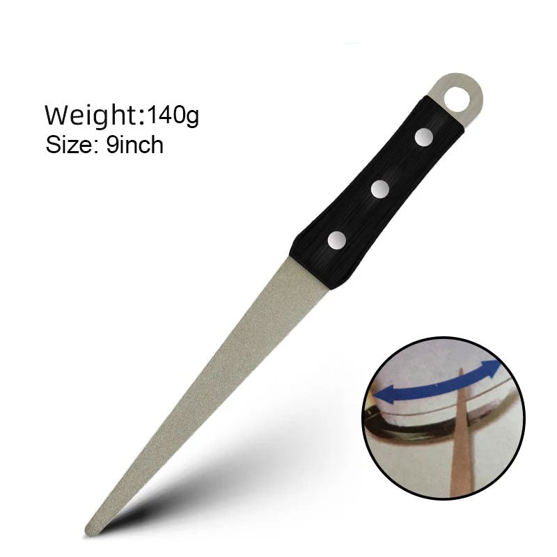 Knife Sharpener with Curved Surface Kitchen Grinding Tool