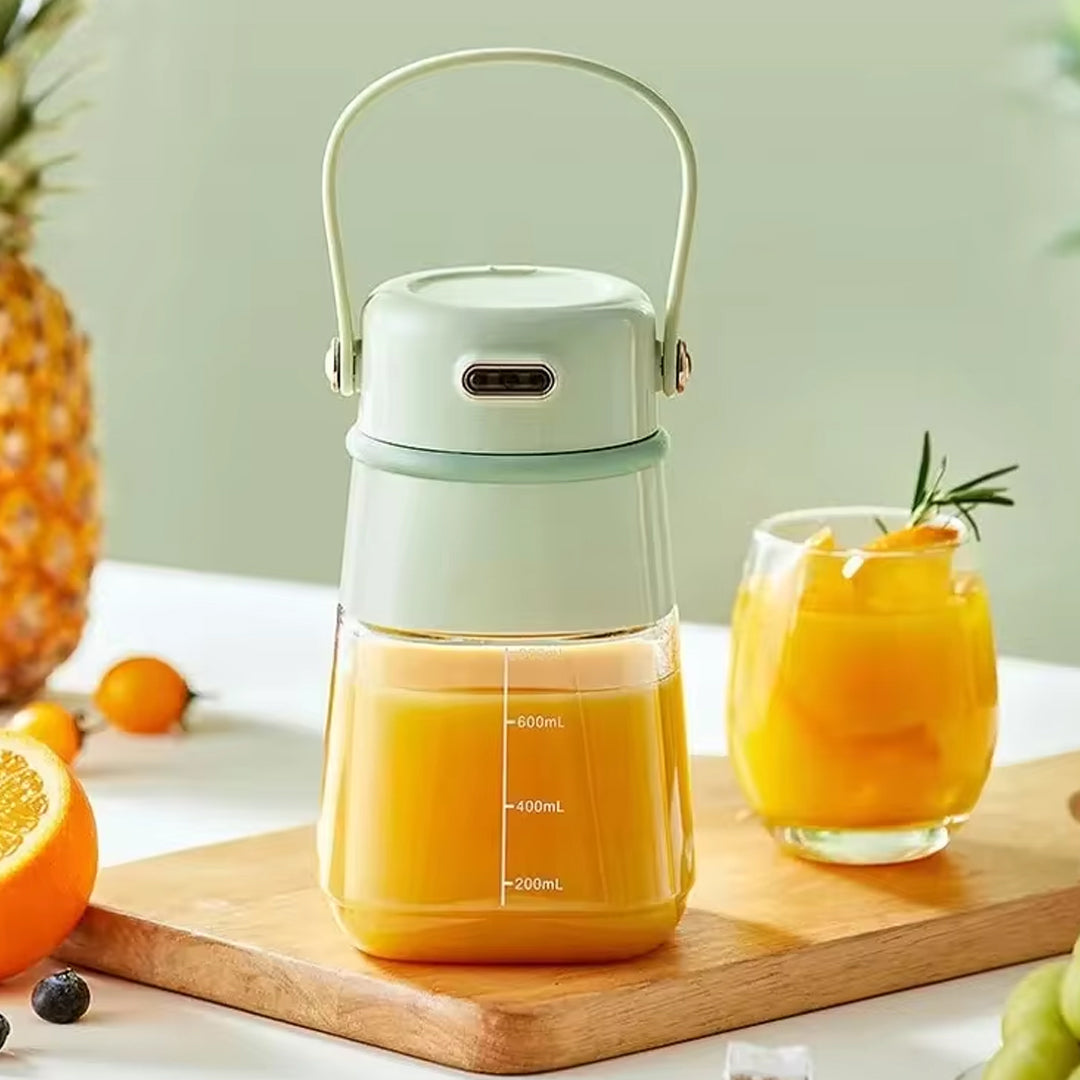 500ml Portable Electric Juicer Blender with Wireless Juice Mixer and 1500mAh Battery